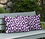 Maya Zebra Print Indoor/Outdoor Reversible Rectangular Pillow
