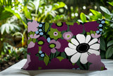 Maya Flower Reversible Indoor/Outdoor Rectangle Pillow