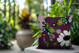 Maya Flower Reversible Indoor/Outdoor Square Pillow
