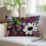 Maya Flower Reversible Indoor/Outdoor Square Pillow