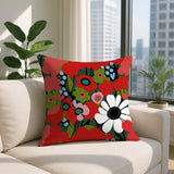 Maya Flower Reversible Indoor/Outdoor Square Pillow