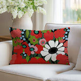 Maya Flower Reversible Indoor/Outdoor Rectangle Pillow