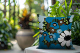 Maya Flower Reversible Indoor/Outdoor Square Pillow