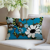 Maya Flower Reversible Indoor/Outdoor Square Pillow