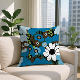Maya Flower Reversible Indoor/Outdoor Square Pillow
