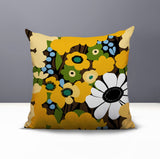 Maya Flower Reversible Indoor/Outdoor Square Pillow