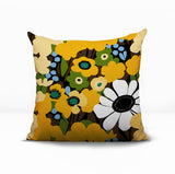 Maya Flower Reversible Indoor/Outdoor Square Pillow