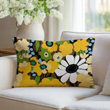 Maya Flower Reversible Indoor/Outdoor Rectangle Pillow