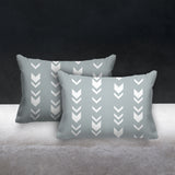 Melba Geometric Reversible Indoor/Outdoor Rectangular Pillow