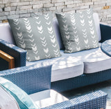 Melba Geometric Reversible Indoor/Outdoor Square Pillow