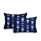 Melba Geometric Reversible Indoor/Outdoor Rectangular Pillow