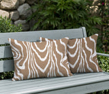 Meli Zebra Print Indoor/Outdoor Reversible Rectangular Pillow