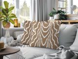 Meli Zebra Print Indoor/Outdoor Reversible Square Pillow