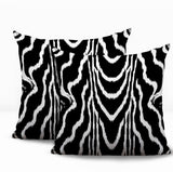 Meli Zebra Print Indoor/Outdoor Reversible Square Pillow