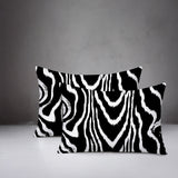 Meli Zebra Print Indoor/Outdoor Reversible Rectangular Pillow