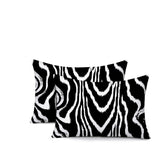 Meli Zebra Print Indoor/Outdoor Reversible Rectangular Pillow