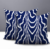 Meli Zebra Print Indoor/Outdoor Reversible Square Pillow