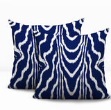 Meli Zebra Print Indoor/Outdoor Reversible Square Pillow