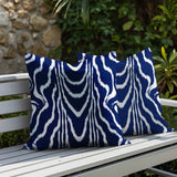 Meli Zebra Print Indoor/Outdoor Reversible Square Pillow