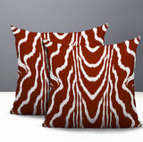 Meli Zebra Print Indoor/Outdoor Reversible Square Pillow