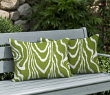 Meli Zebra Print Indoor/Outdoor Reversible Rectangular Pillow