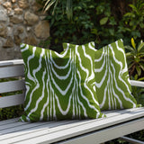 Meli Zebra Print Indoor/Outdoor Reversible Square Pillow
