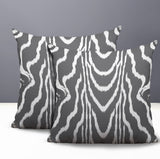 Meli Zebra Print Indoor/Outdoor Reversible Square Pillow