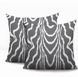Meli Zebra Print Indoor/Outdoor Reversible Square Pillow