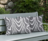 Meli Zebra Print Indoor/Outdoor Reversible Rectangular Pillow
