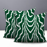 Meli Zebra Print Indoor/Outdoor Reversible Square Pillow