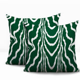 Meli Zebra Print Indoor/Outdoor Reversible Square Pillow