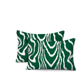 Meli Zebra Print Indoor/Outdoor Reversible Rectangular Pillow