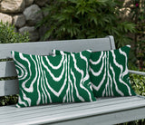 Meli Zebra Print Indoor/Outdoor Reversible Rectangular Pillow