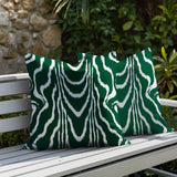 Meli Zebra Print Indoor/Outdoor Reversible Square Pillow