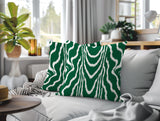 Meli Zebra Print Indoor/Outdoor Reversible Square Pillow