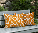 Meli Zebra Print Indoor/Outdoor Reversible Rectangular Pillow