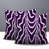 Meli Zebra Print Indoor/Outdoor Reversible Square Pillow