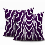 Meli Zebra Print Indoor/Outdoor Reversible Square Pillow