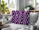 Meli Zebra Print Indoor/Outdoor Reversible Square Pillow