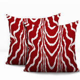 Meli Zebra Print Indoor/Outdoor Reversible Square Pillow