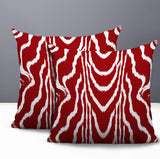 Meli Zebra Print Indoor/Outdoor Reversible Square Pillow