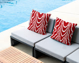 Meli Zebra Print Indoor/Outdoor Reversible Square Pillow