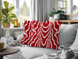 Meli Zebra Print Indoor/Outdoor Reversible Square Pillow