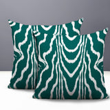 Meli Zebra Print Indoor/Outdoor Reversible Square Pillow