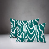 Meli Zebra Print Indoor/Outdoor Reversible Rectangular Pillow