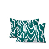 Meli Zebra Print Indoor/Outdoor Reversible Rectangular Pillow