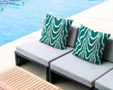 Meli Zebra Print Indoor/Outdoor Reversible Square Pillow