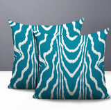Meli Zebra Print Indoor/Outdoor Reversible Square Pillow