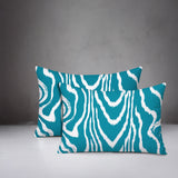 Meli Zebra Print Indoor/Outdoor Reversible Rectangular Pillow