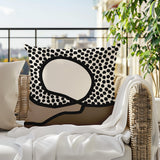 Miera Abstract Reversible Indoor/Outdoor Square Pillow